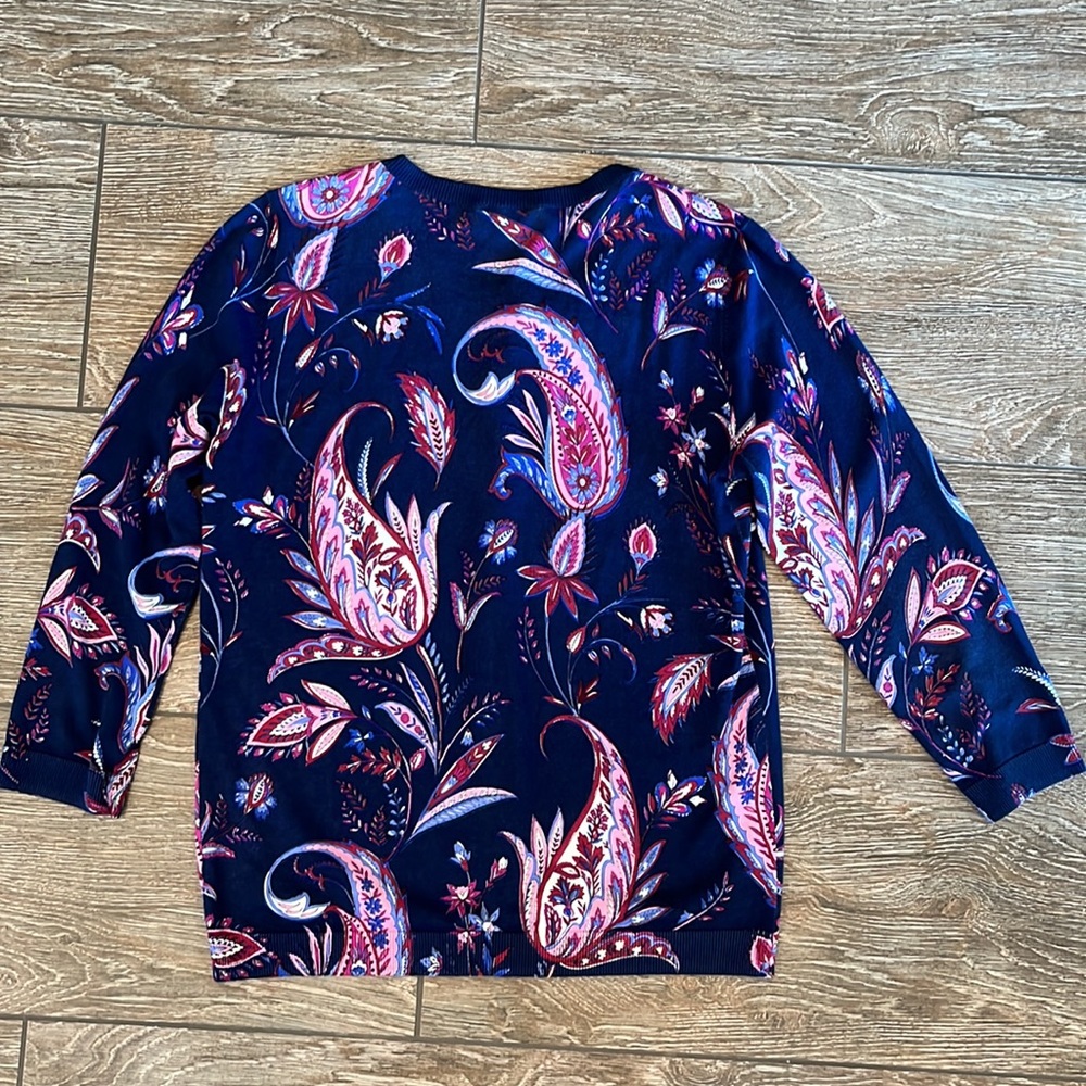 Talbots Paisley Cardigan - Picture 4 of 4